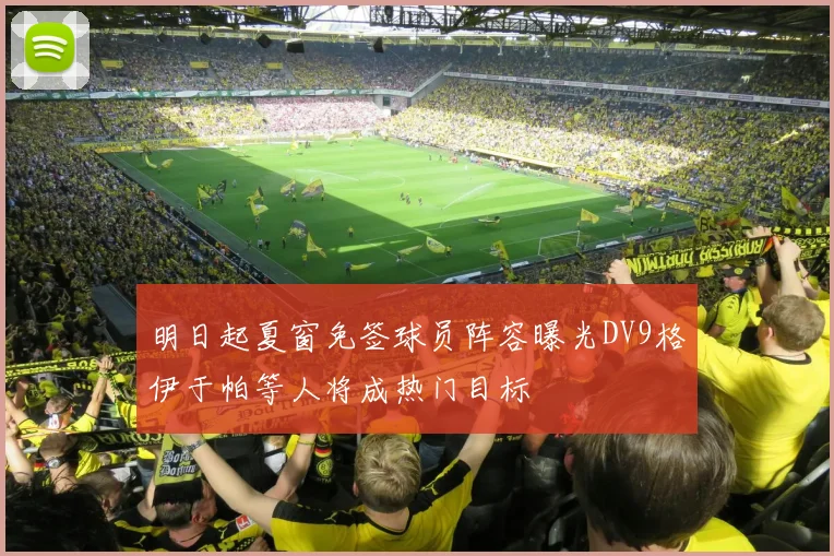 明日起夏窗免签球员阵容曝光DV9格伊于帕等人将成热门目标