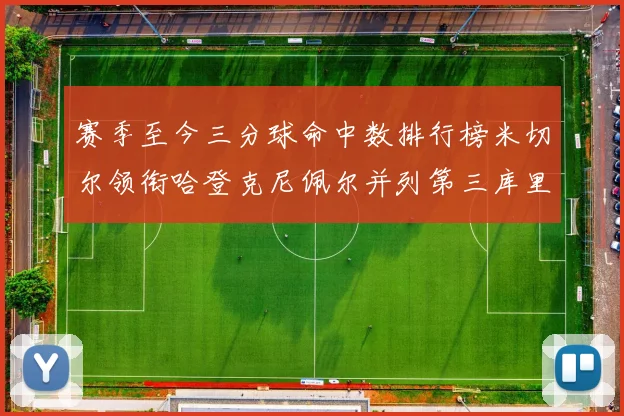 赛季至今三分球命中数排行榜米切尔领衔哈登克尼佩尔并列第三库里位列第六